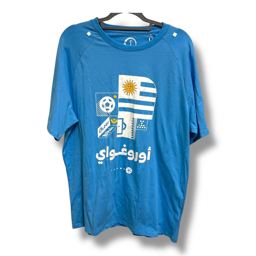 Uruguay FIFA World Cup Qatar‎ 2022 Official Licensed T Shirt Blue XL Mens NEW